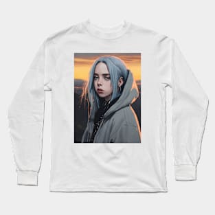 Billie Eilish Vector image Long Sleeve T-Shirt